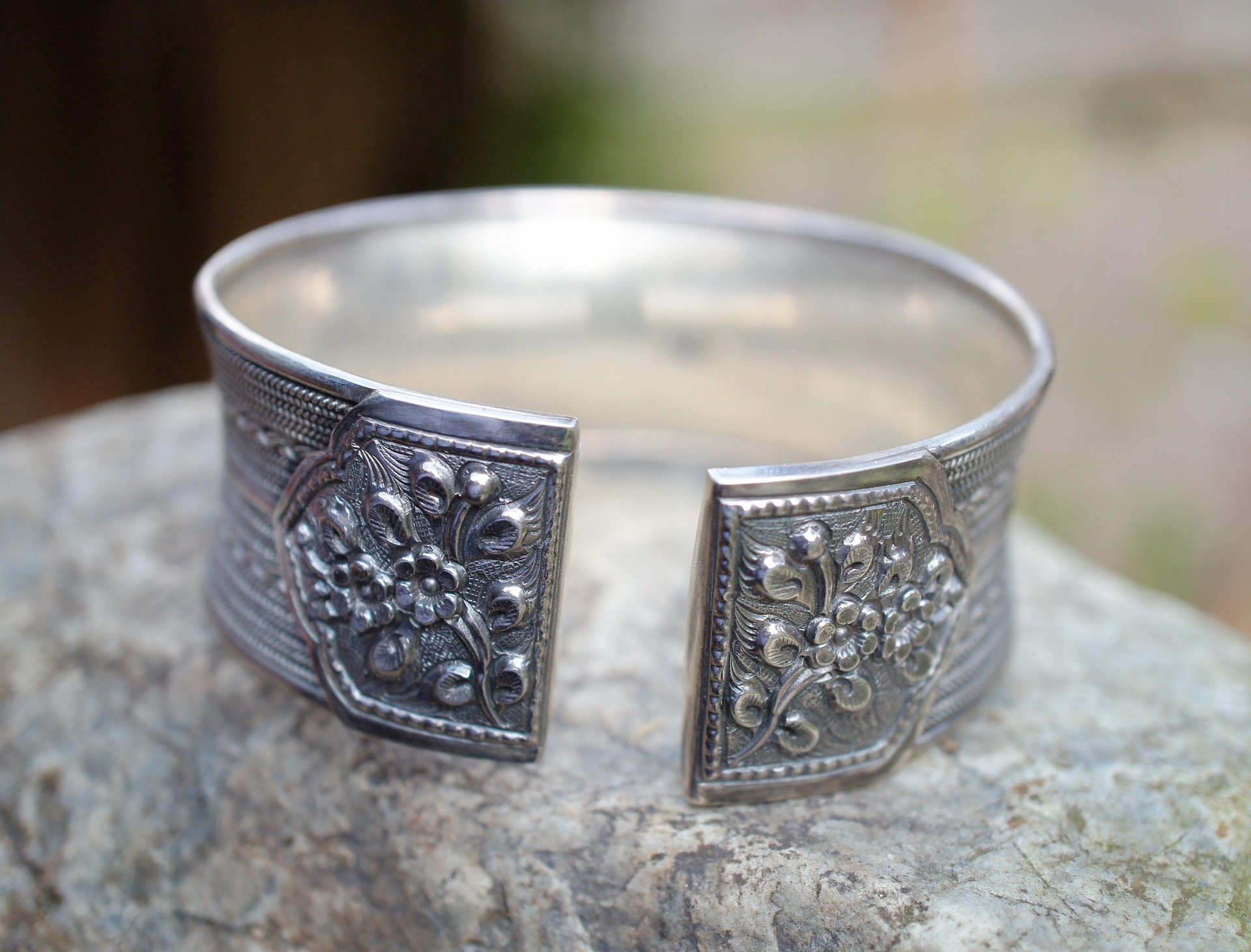 Bracelet With Silver Likely from Mexico