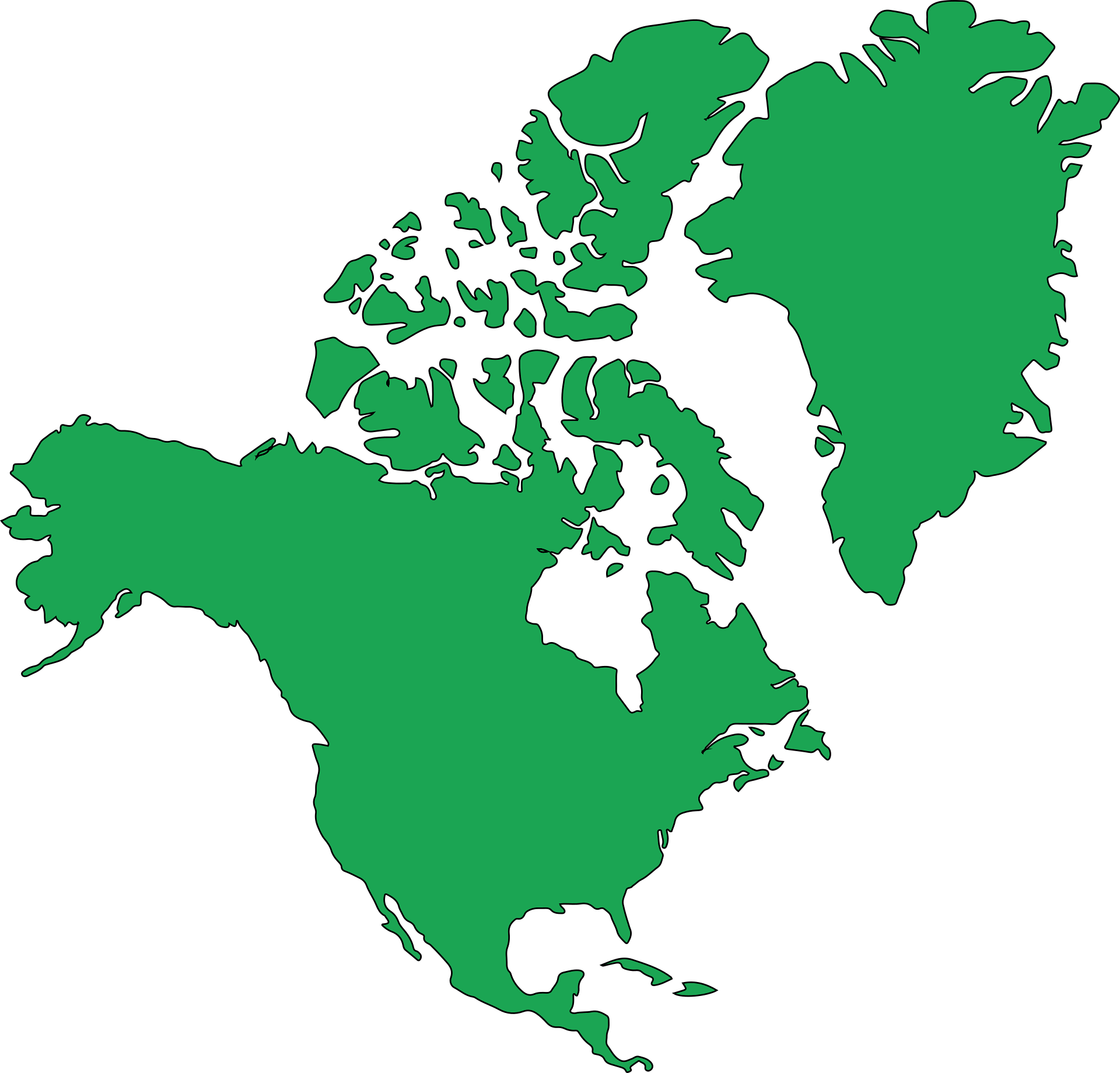Map of North America